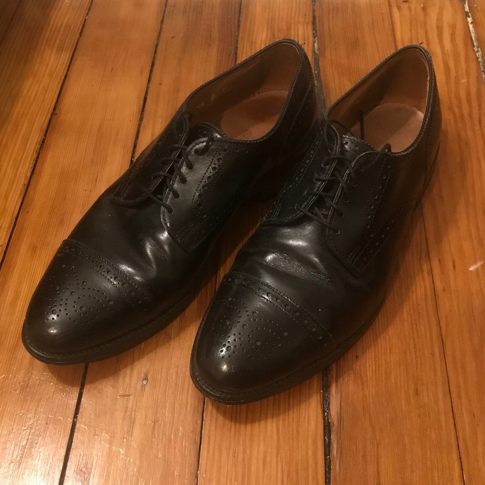 Allen Edmonds Sanford Cap Toe Derby Black